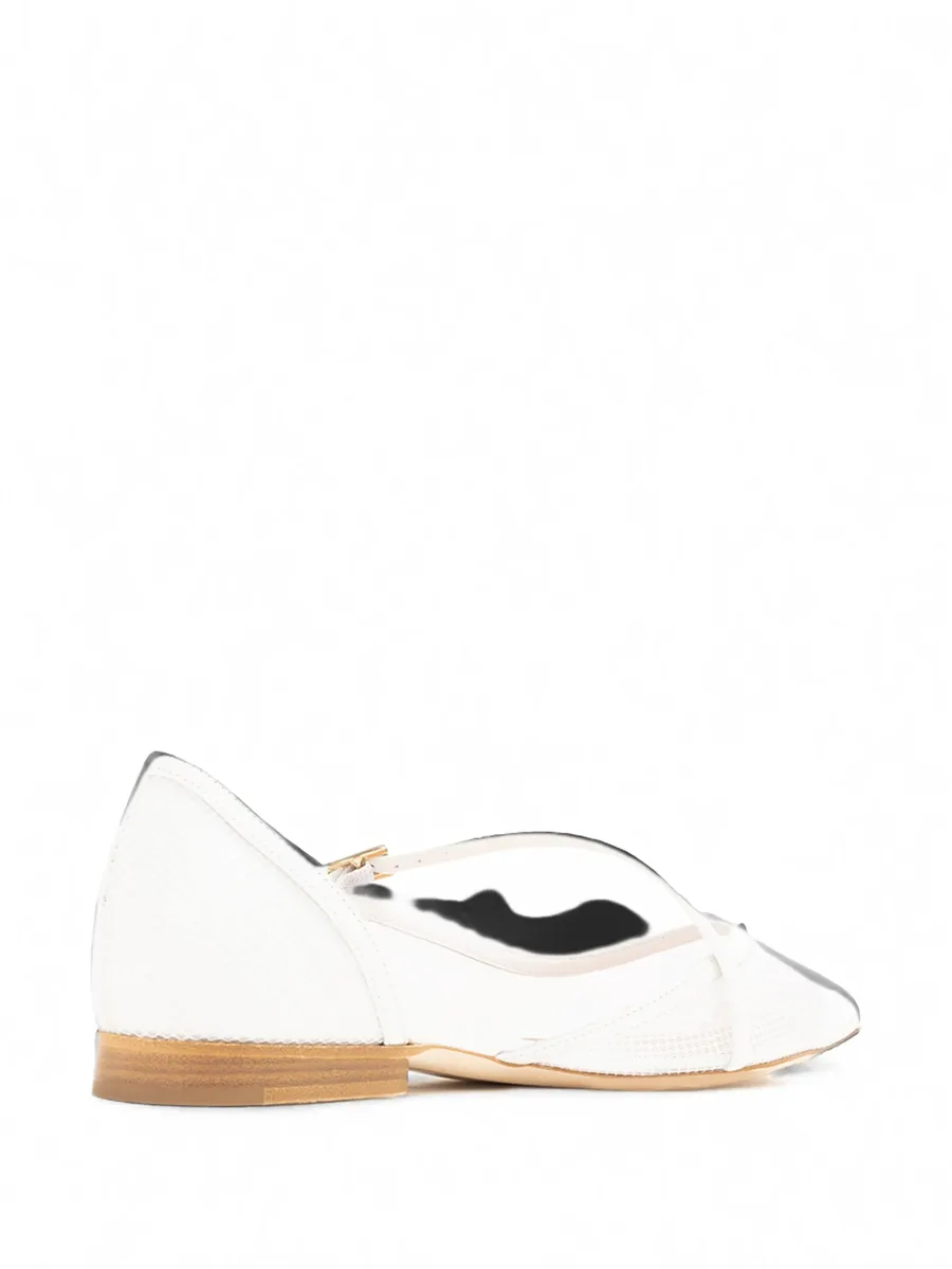 Bettina mesh buckled ballet flats 3