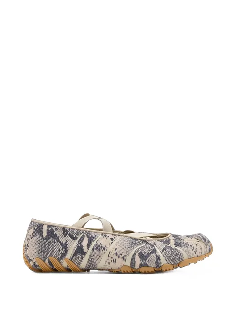 Ghost Sprint snakeskin-effect ballet flats