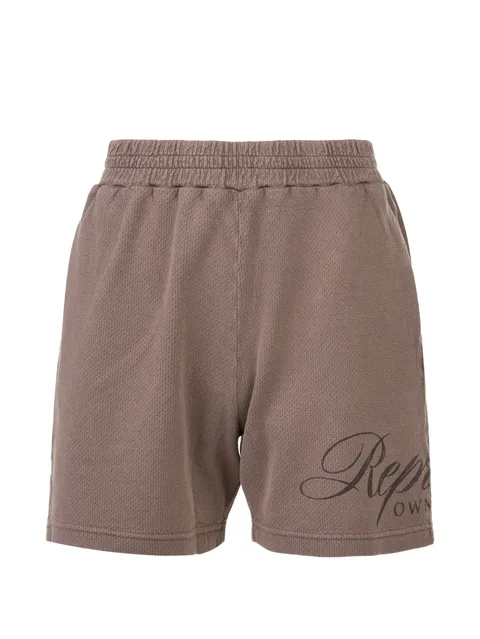 logo-print shorts