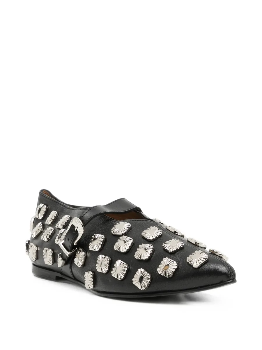 stud-embellished buckle-fastening pumps 2