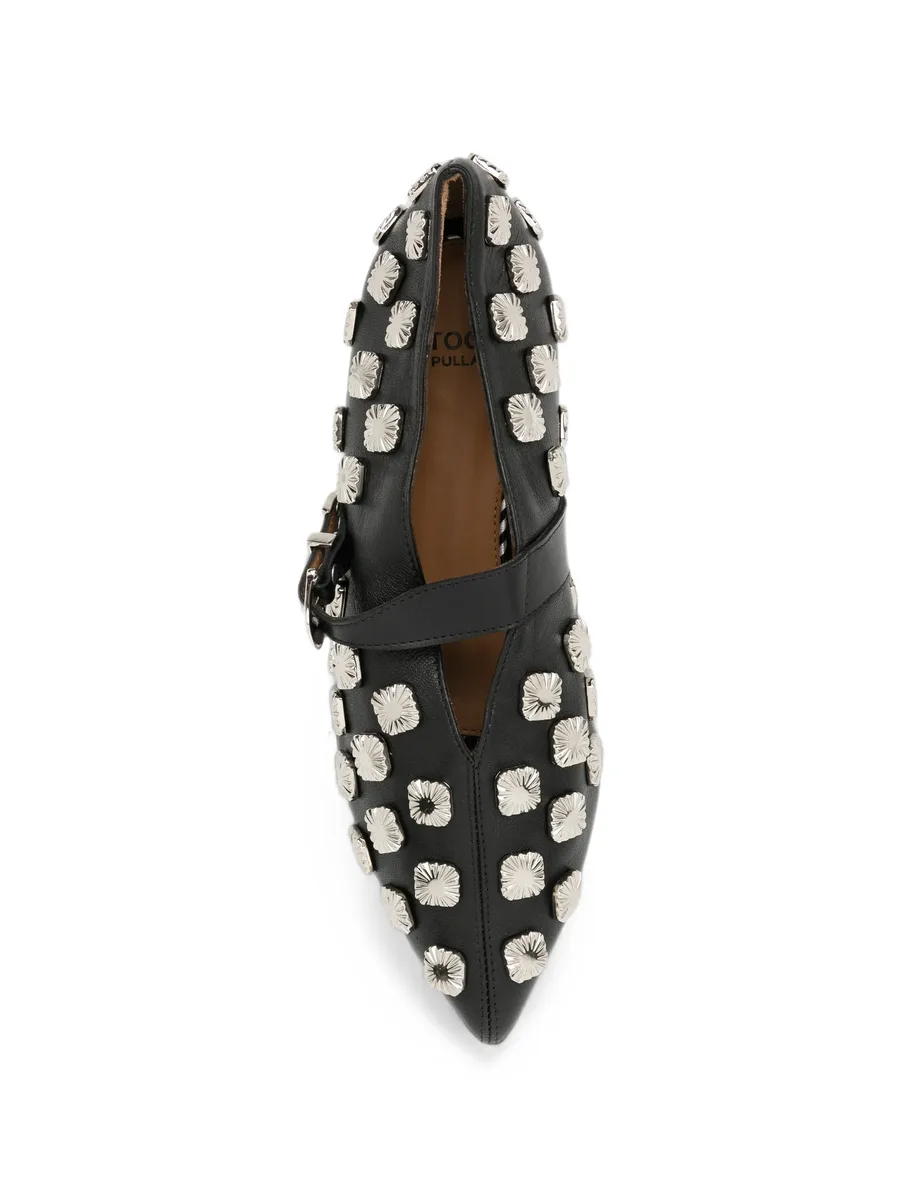 stud-embellished buckle-fastening pumps 4