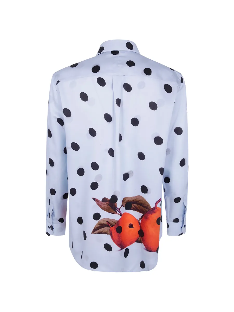 polka-dot pear-print shirt 2