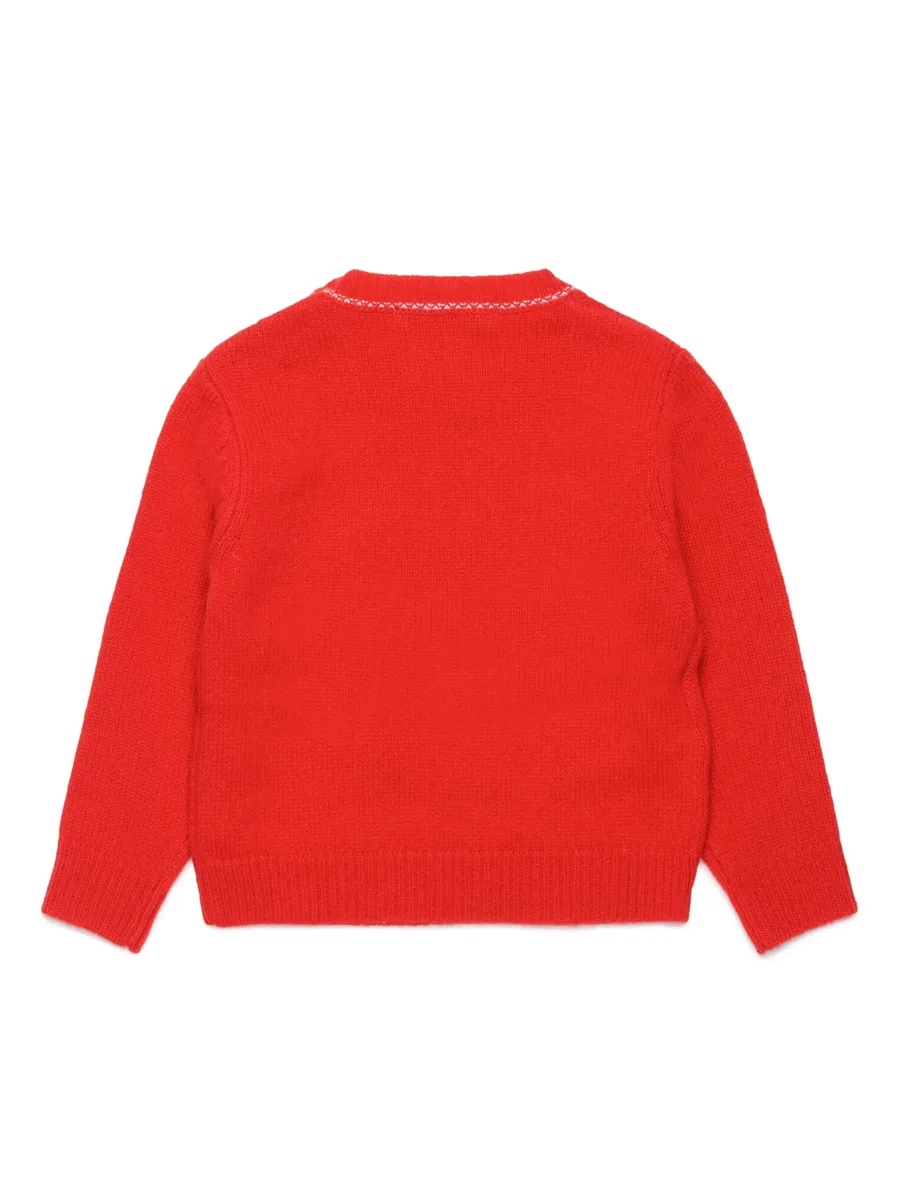 джемпер из смесовой шерсти с вышитым логотипом 2