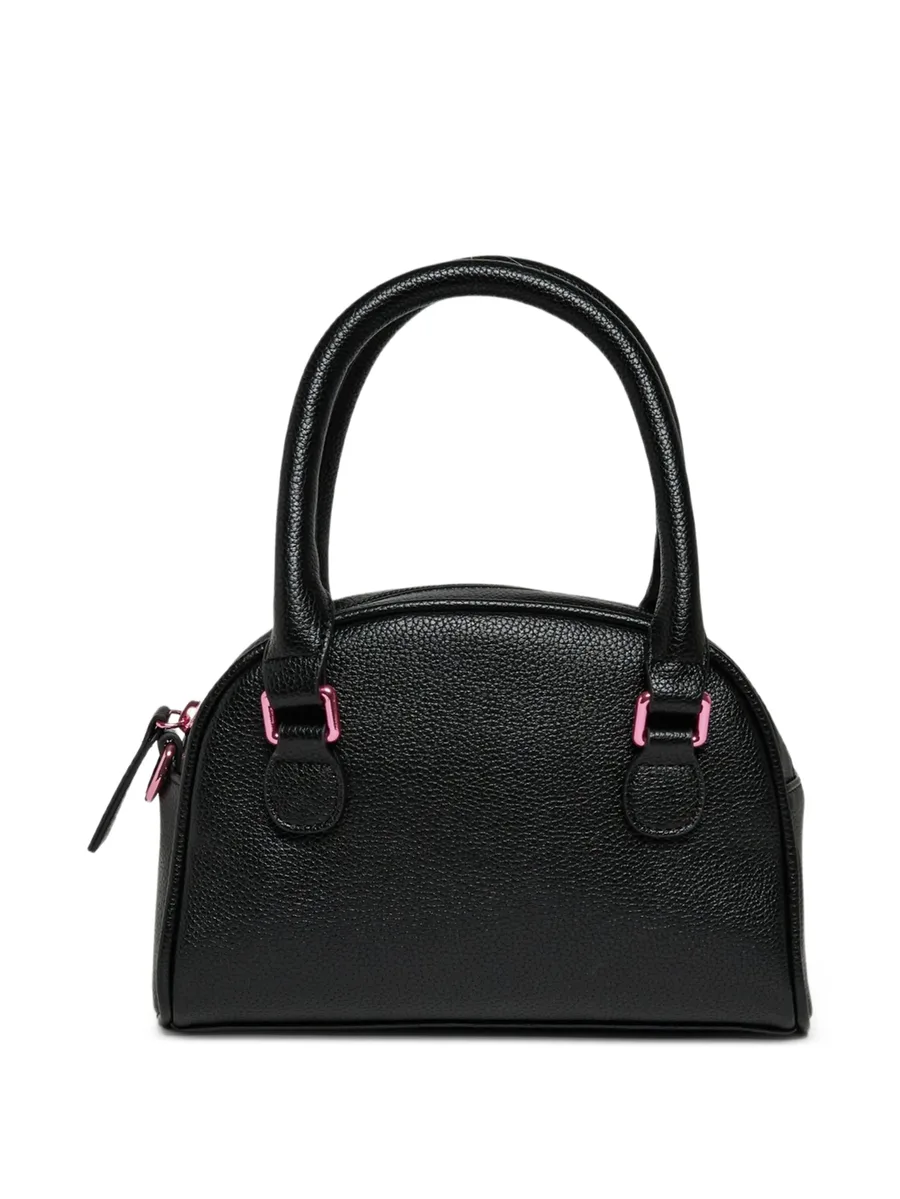 Wredy logo-embroidered grained tote bag 2