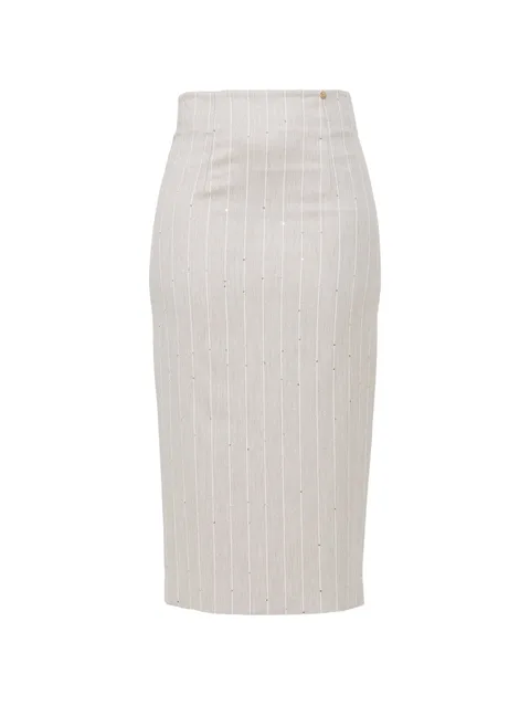 sequins detail midi skirt