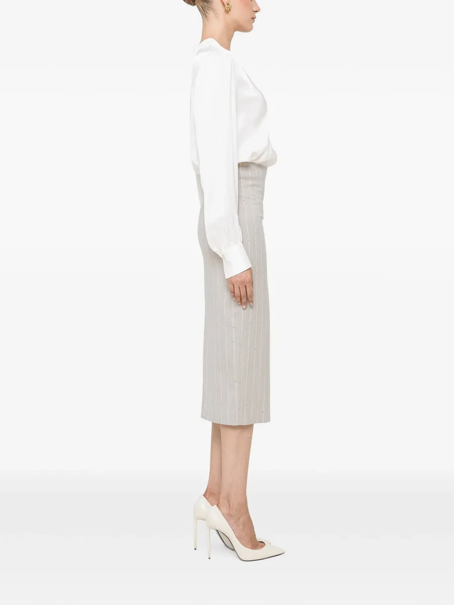 sequins detail midi skirt 4