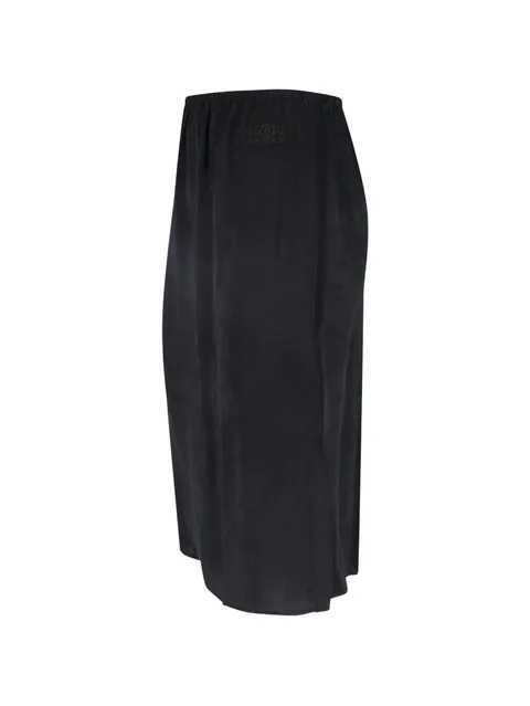 logo-print midi skirt