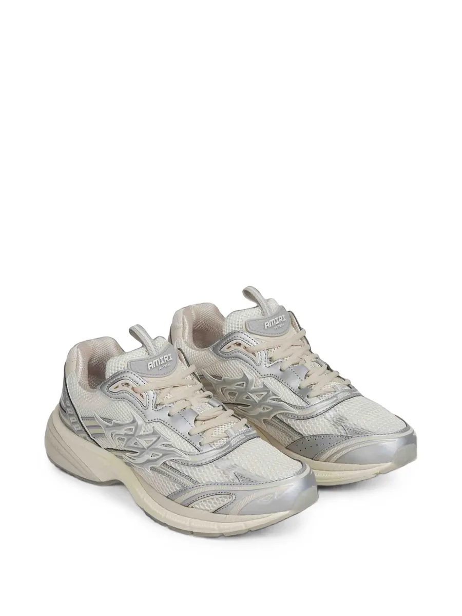 Metallic M-Tech panelled mesh sneakers 2