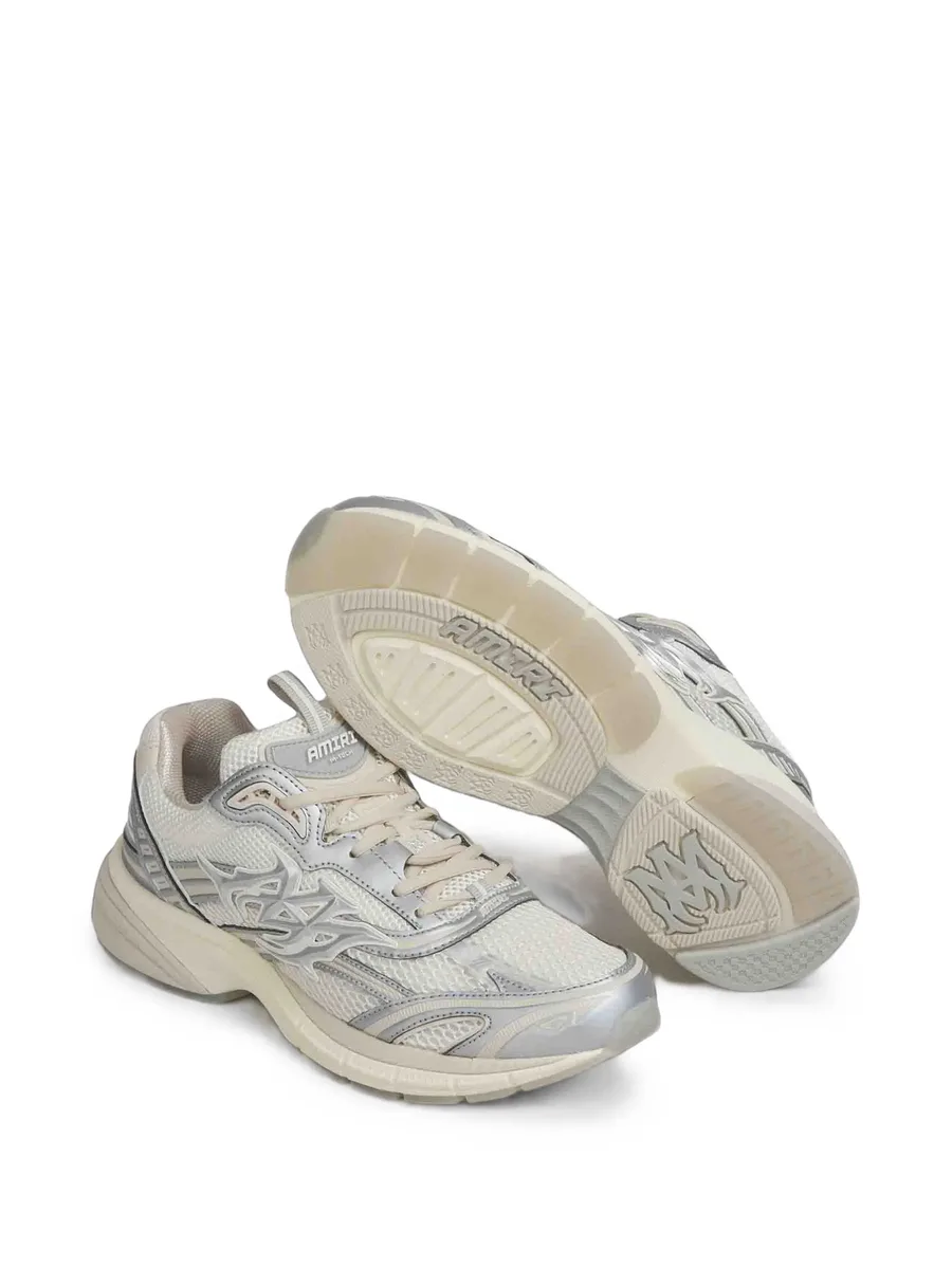 Metallic M-Tech panelled mesh sneakers 4