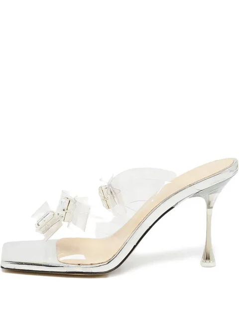 pre-owned 90mm clear-straps sandals