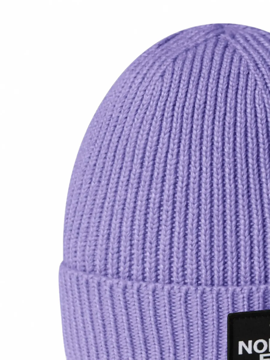 logo-patch ribbed-knit beanie hat 2