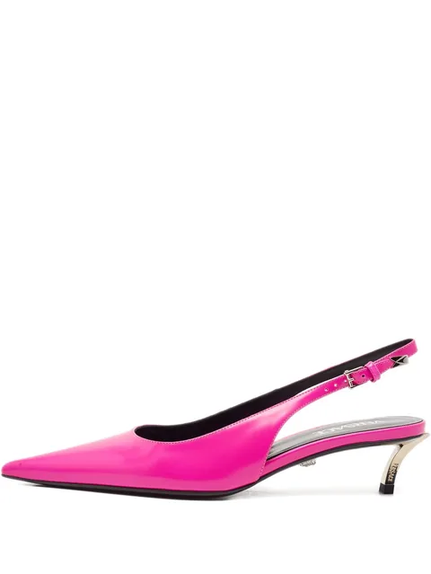 45mm pointed-toe slingback pumps