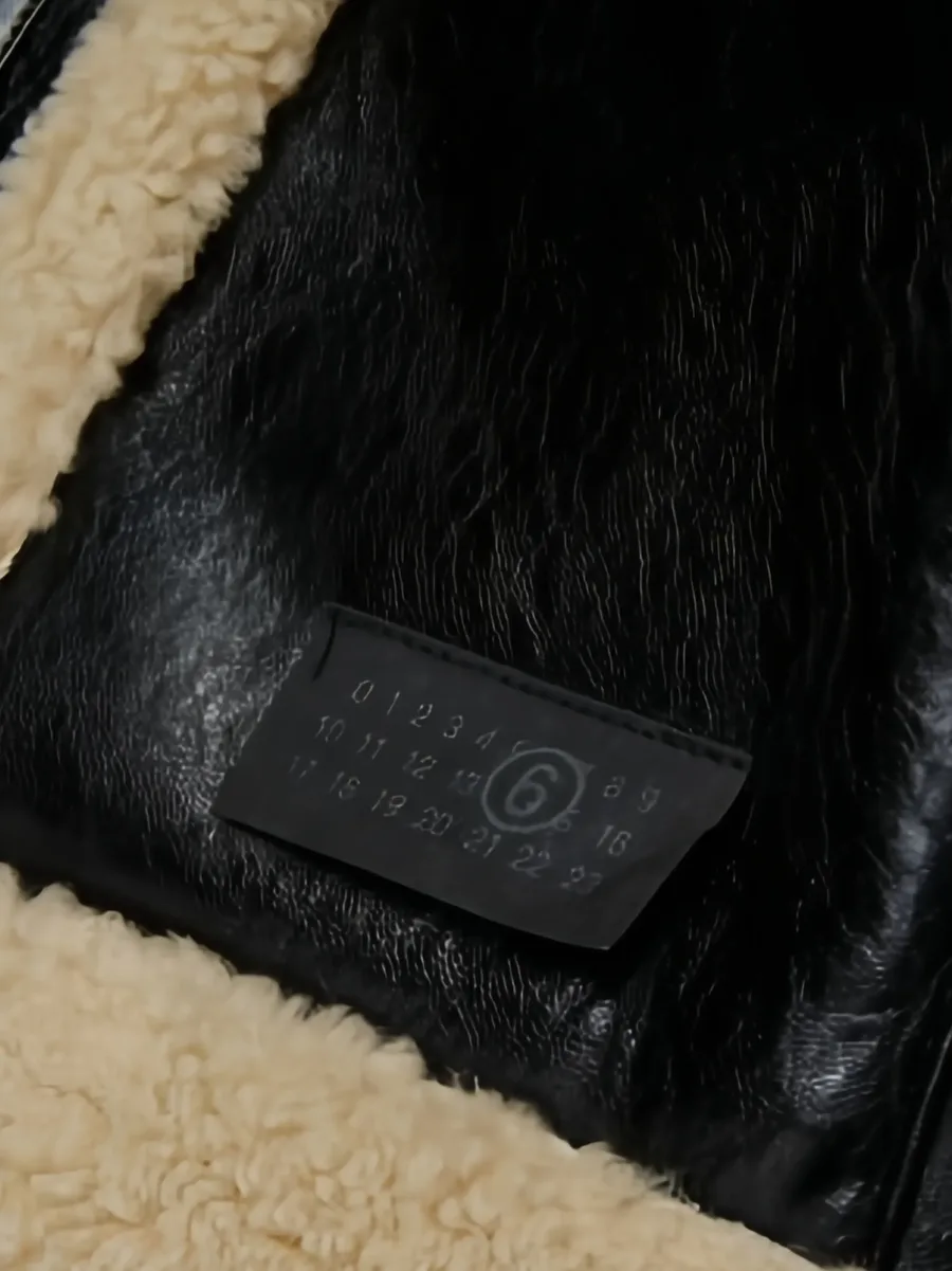 shearling-trim faux-leather jacket 4