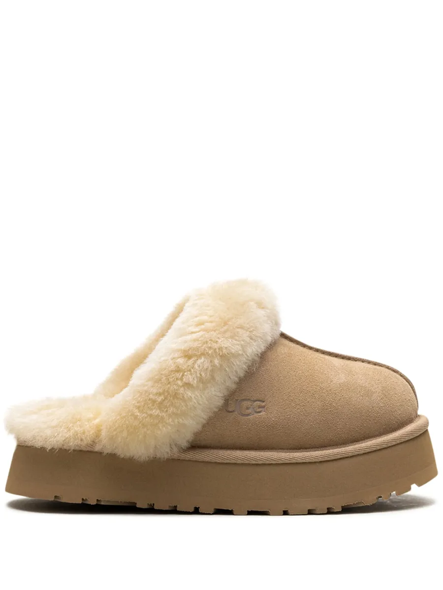 Disquette shearling-trim slippers 2