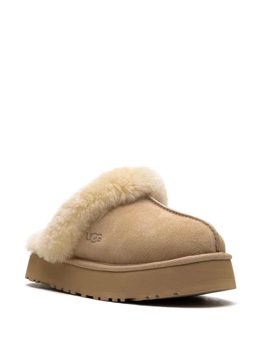 Disquette shearling-trim slippers 4