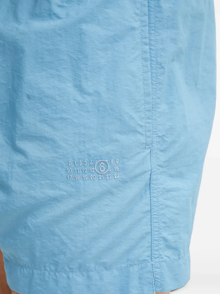 logo-print drawstring swim shorts 5