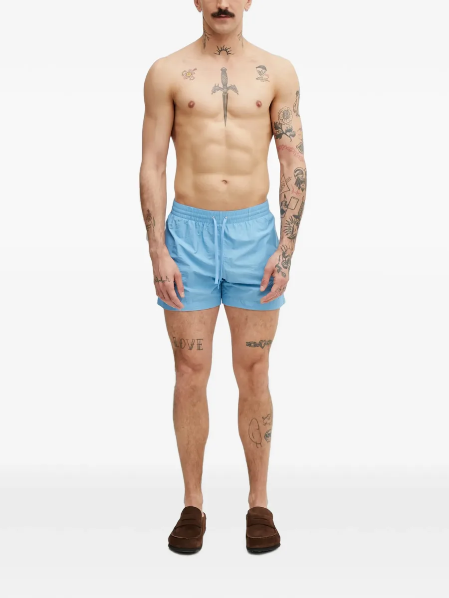 logo-print drawstring swim shorts 1