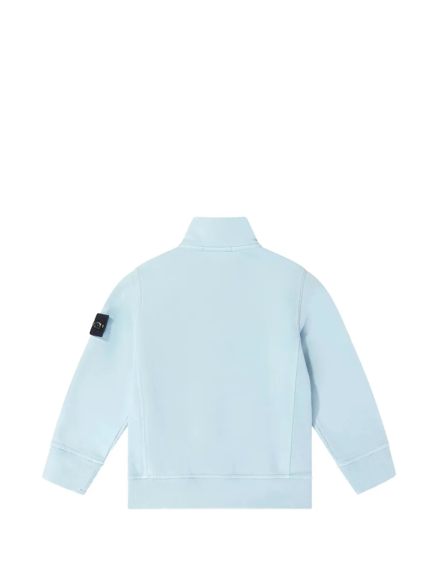 logo-patch quarter-zip sweater 2