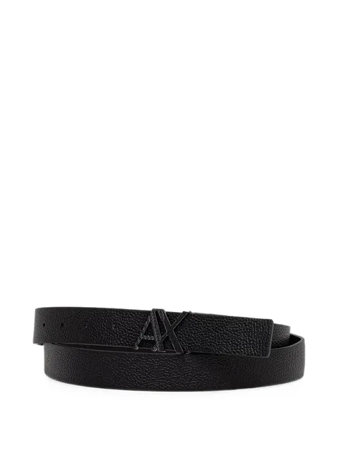 logo-plaque reversible belt