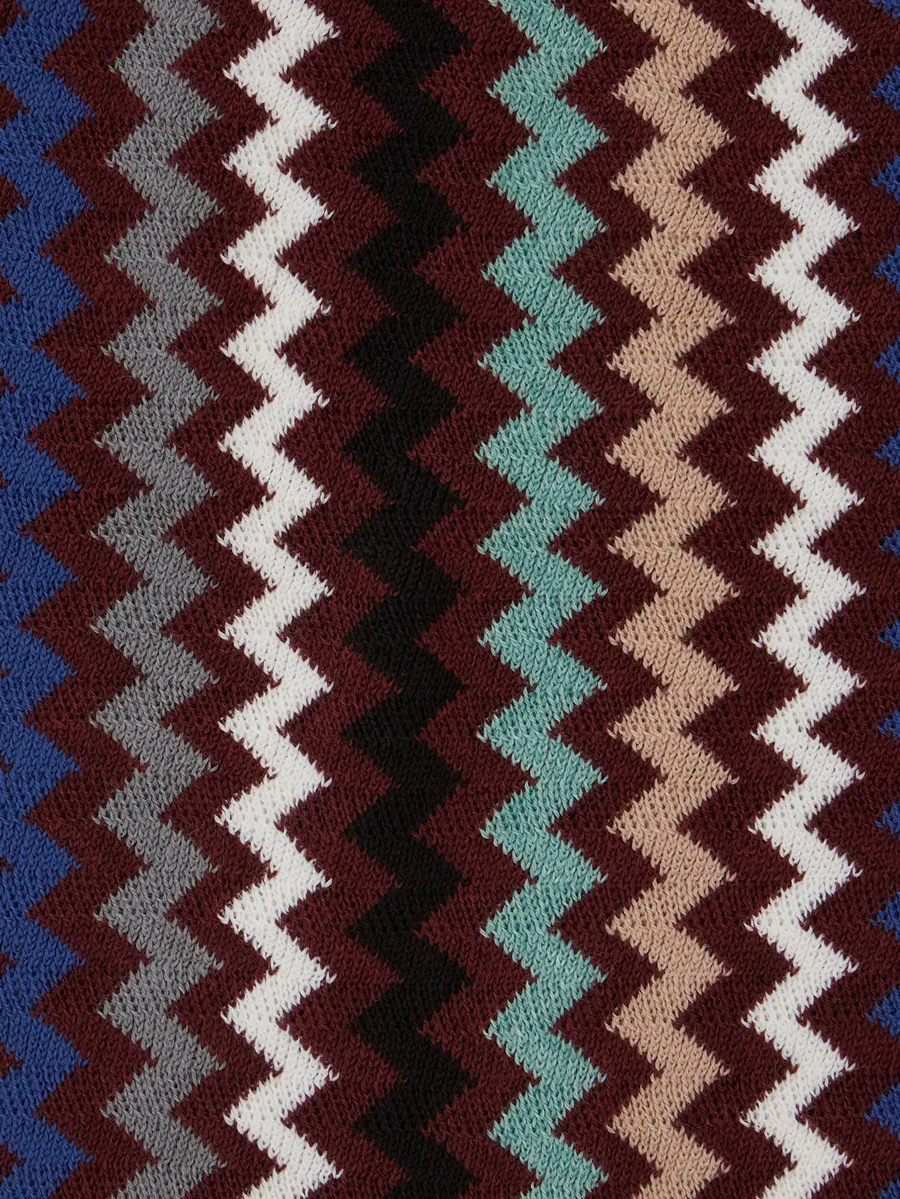 zigzag-knit fringed scarf 3