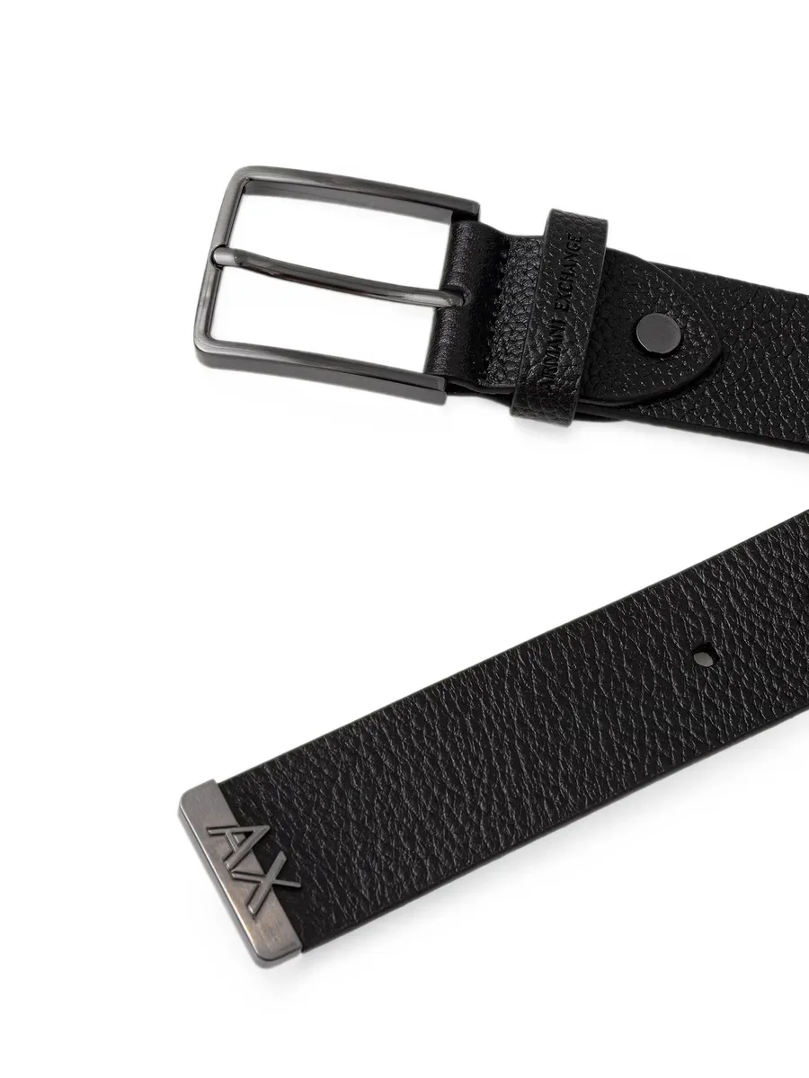 logo-plaque grained belt 2