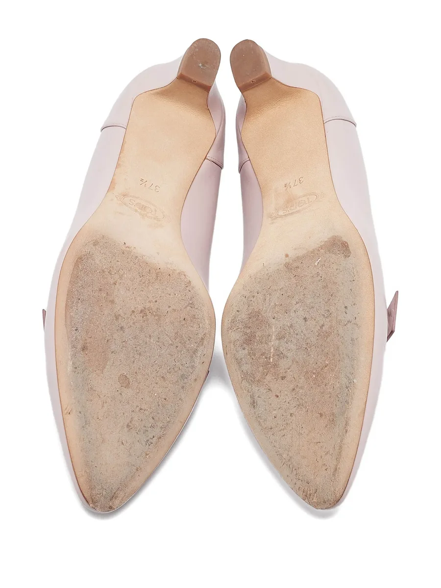 2023 35mm pre-owned leather bow pumps 9