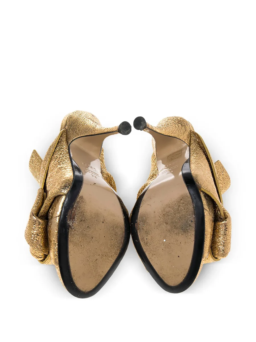 pre-owned 110mm metallic open-toe sandals 8