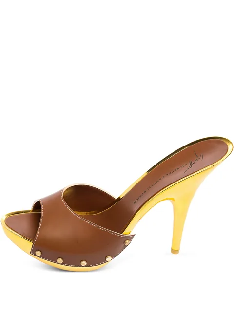 140mm leather sandals