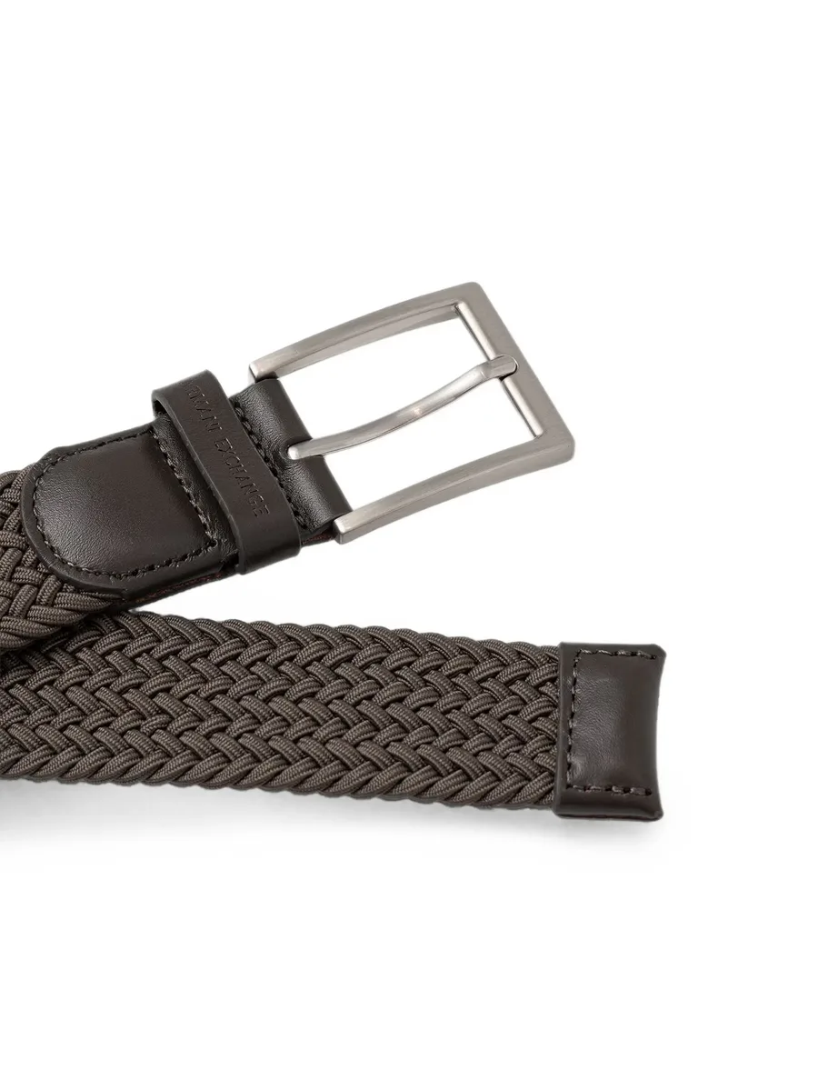 braided leather-trim belt 2