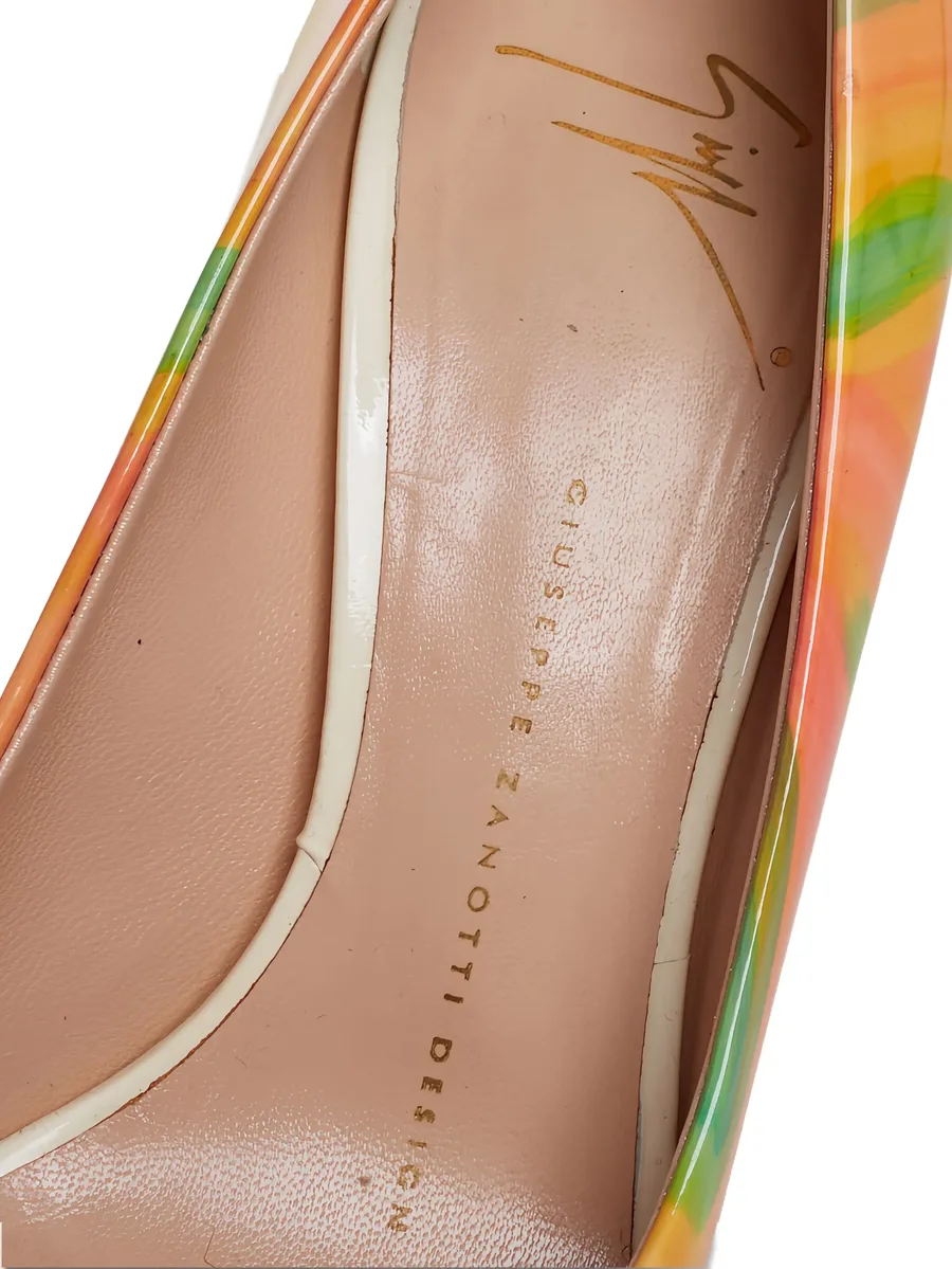 pre-owned 110mm peep-toe platform pumps 12