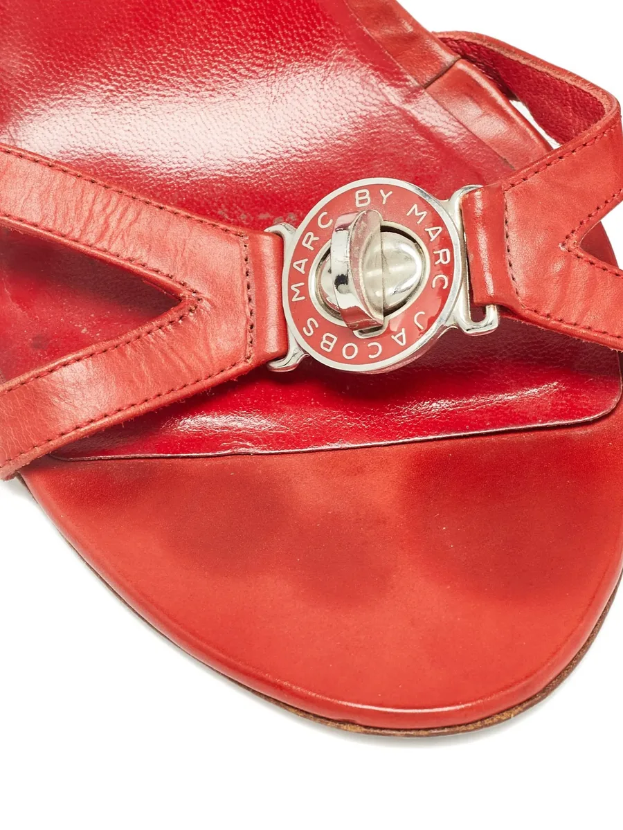 Patent Leather Buckle Sandals 11