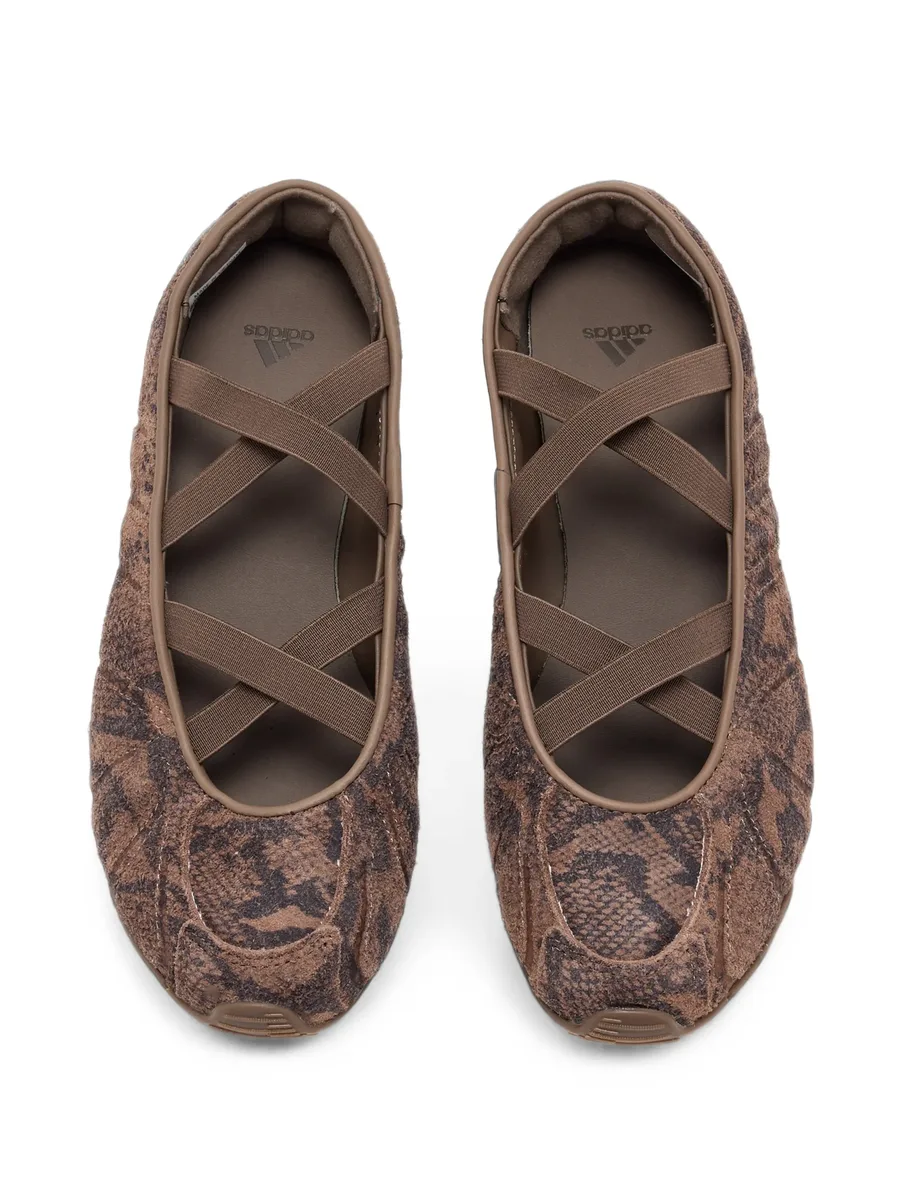 Ghost Sprint snakeskin-effect ballet flats 2