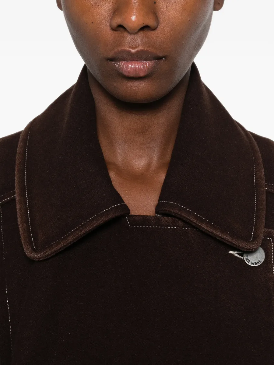 Kew contrast-stitch oversized jacket 5