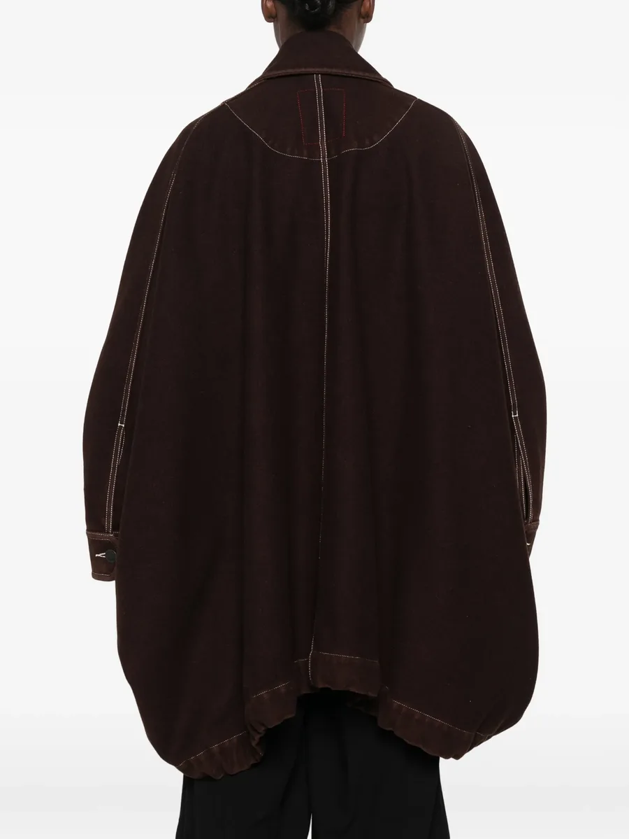 Kew contrast-stitch oversized jacket 4