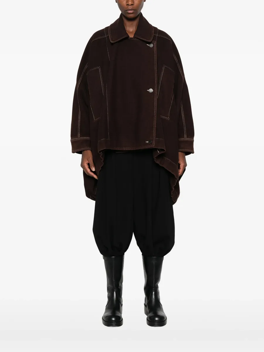 Kew contrast-stitch oversized jacket 3