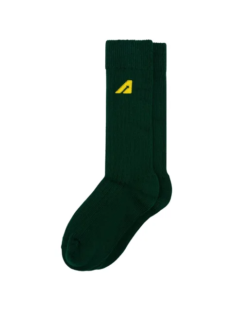 A-arrow ribbed-knit socks