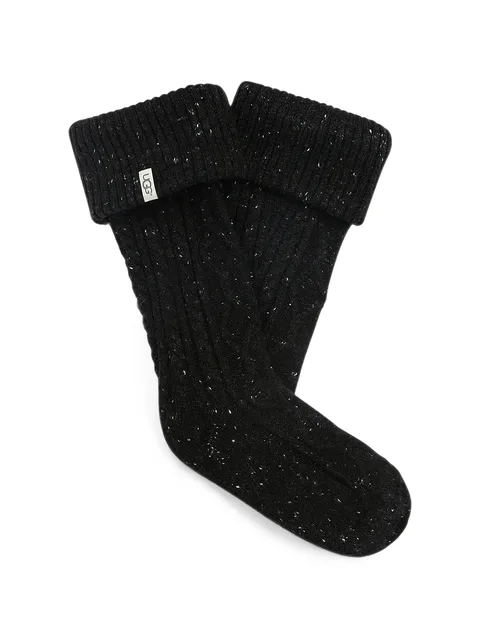Shaye cable-knit socks