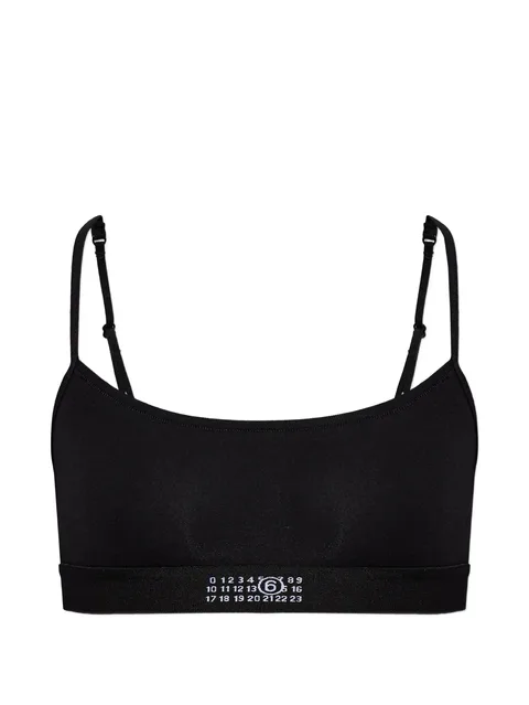 logo-print bra