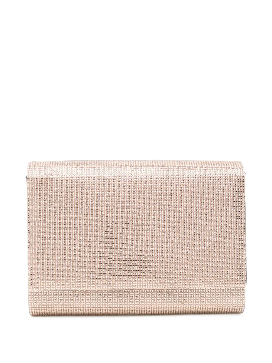 crystal-embellished chain-strap clutch bag 1