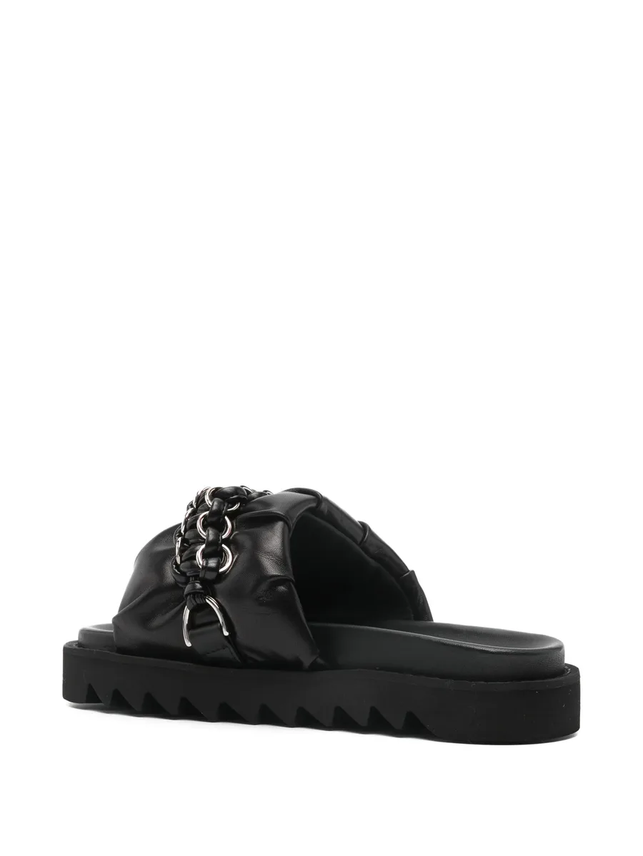 chain-detail leather sandals 6