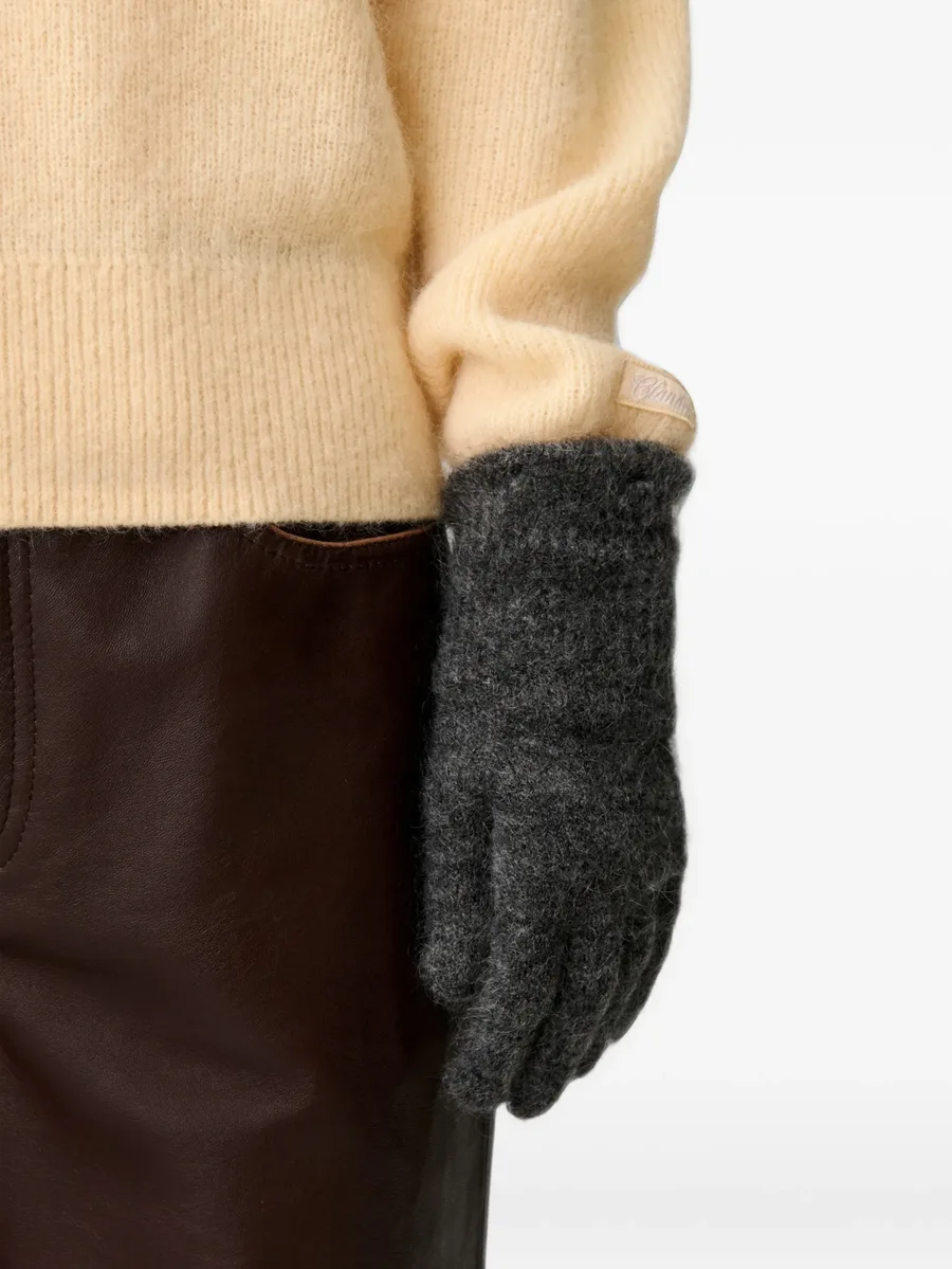 brushed-knit gloves 3