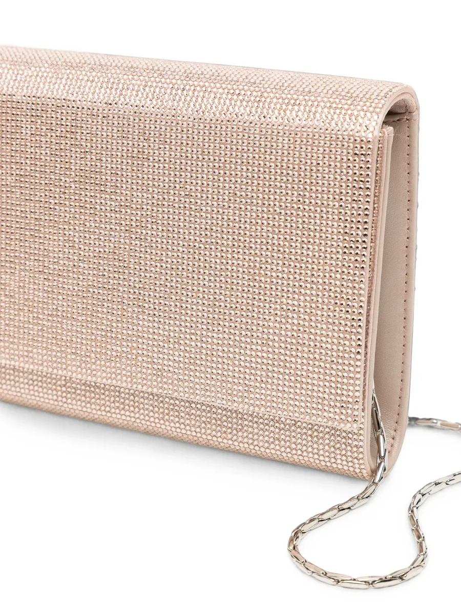 crystal-embellished chain-strap clutch bag 4