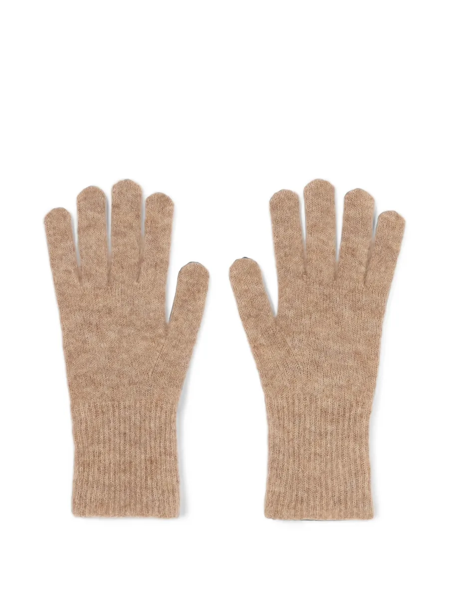 ribbed-knit gloves 1