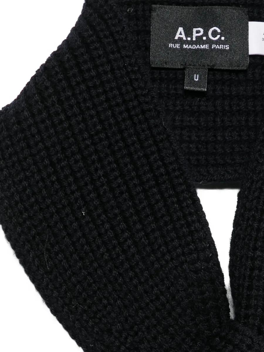 Luna ribbed-knit scarf 3