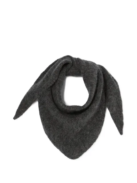 brushed triangular scarf