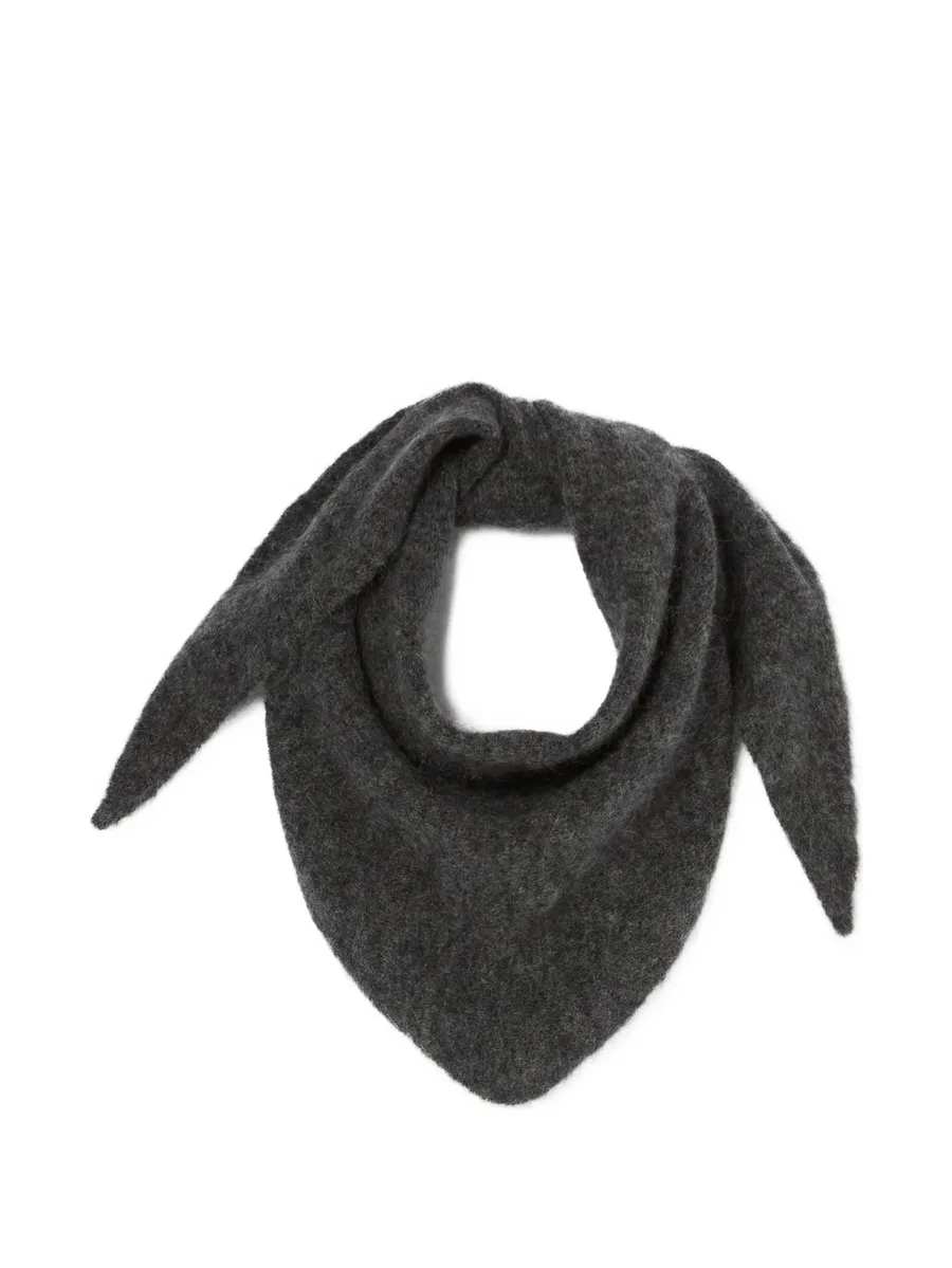brushed triangular scarf 1