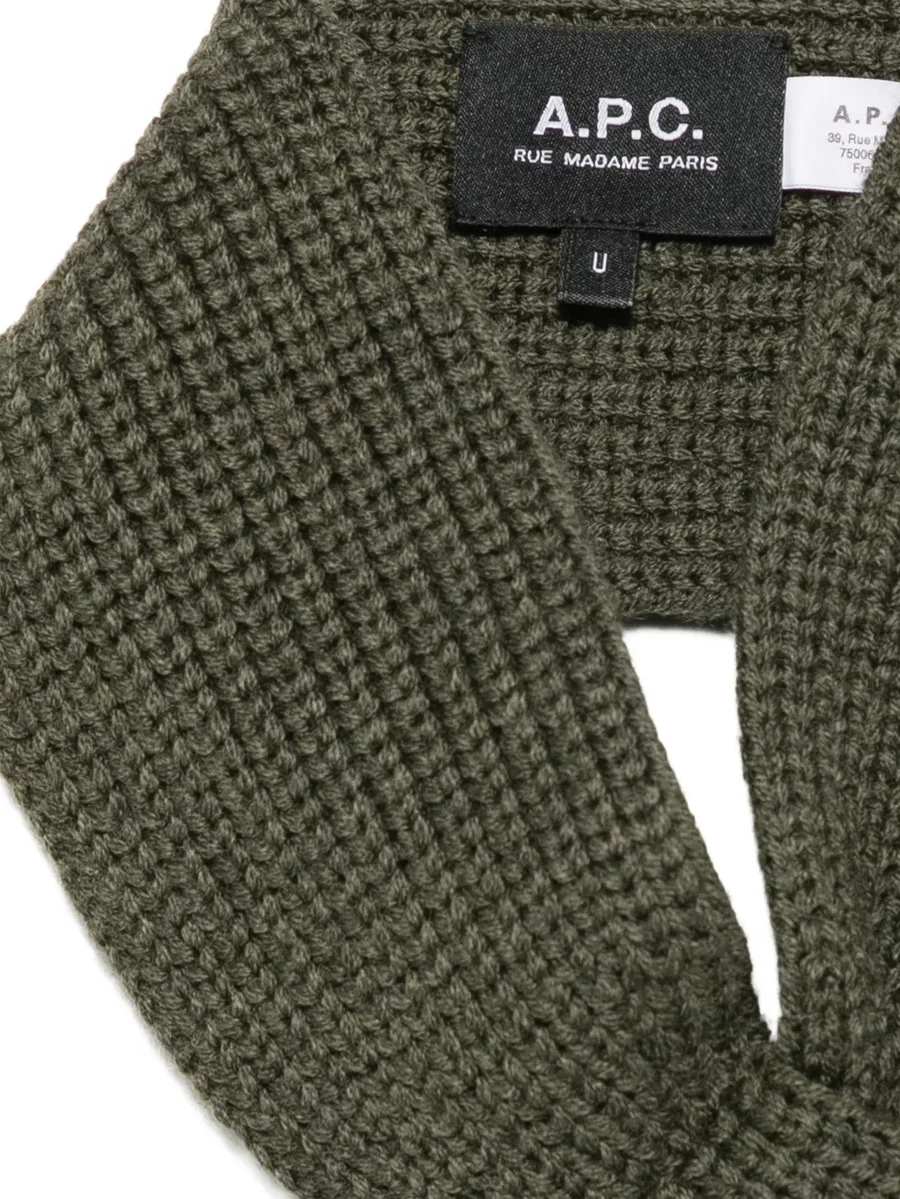 Luna ribbed-knit scarf 2