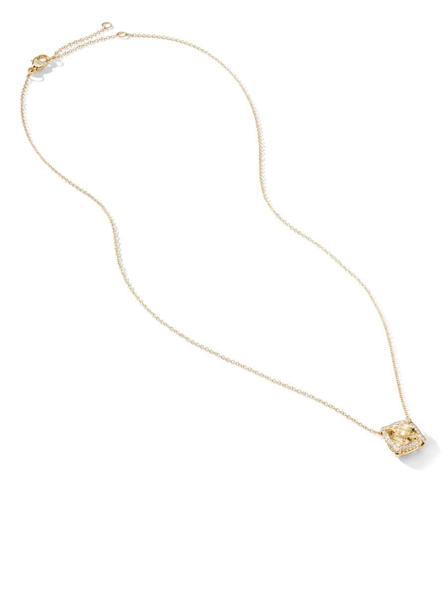 колье Petite Chatelaine из желтого золота с цитрином и бриллиантами 2