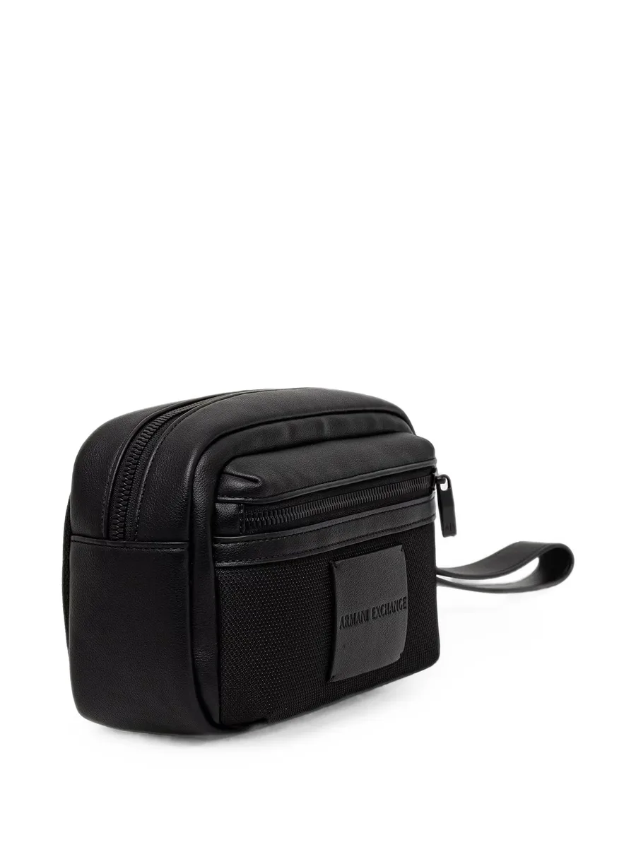 logo-patch wash bag 1