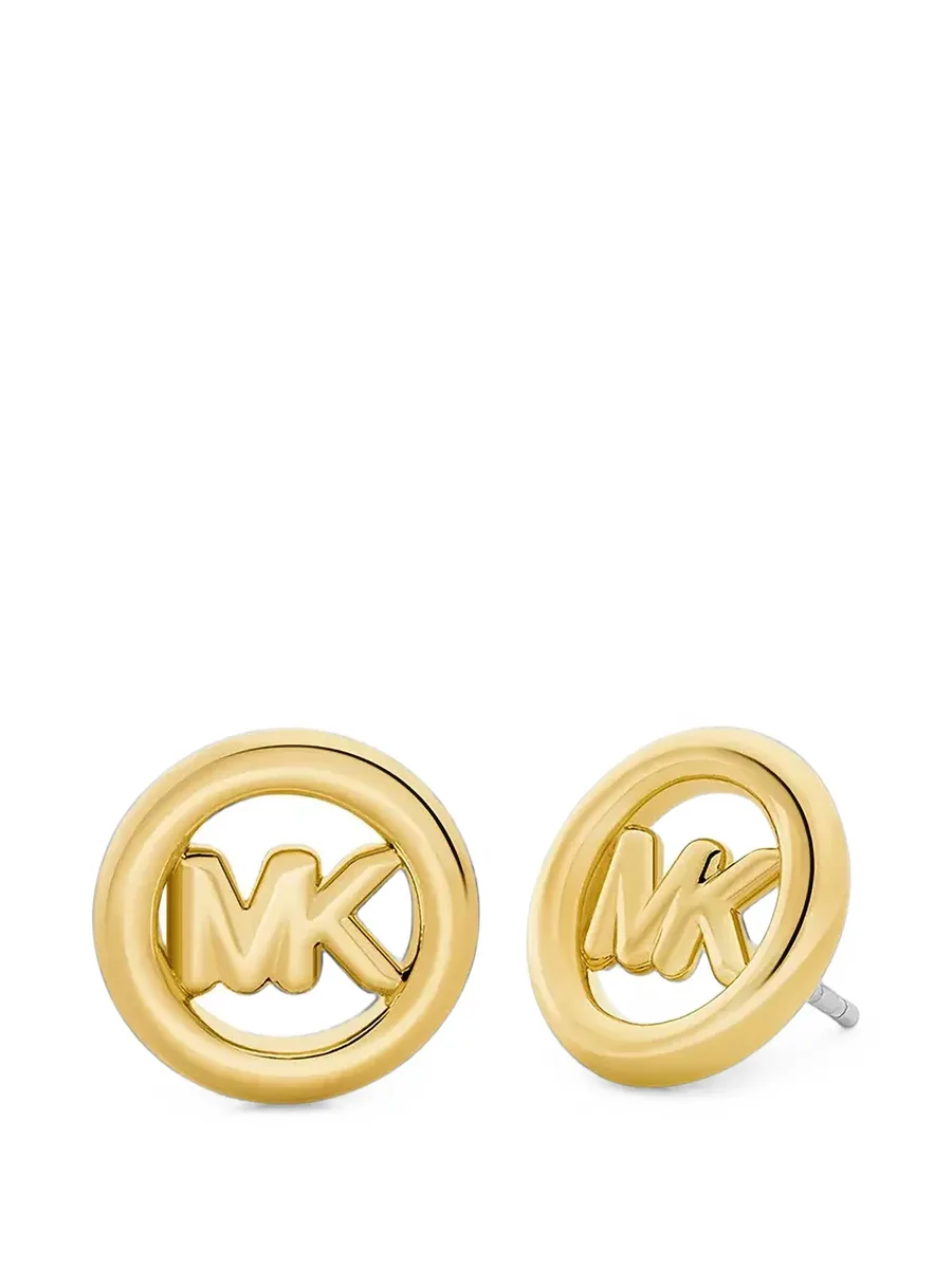 small logo-charm stud earrings 1
